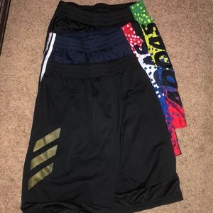 3 pairs boys 14-16 Adidas shorts